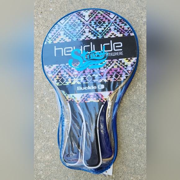 Hey Dude Buckle Racquetball Paddles set of 4 New - Picture 1 of 5